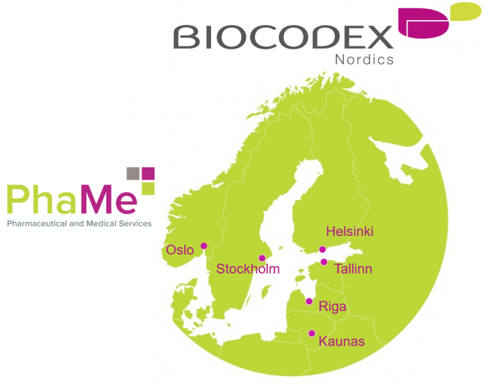 Biocodexnordics & Phame - Map